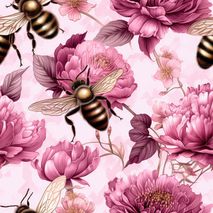 PINK FLORAL HONEYBEE - MULTIPLE VARIATIONS