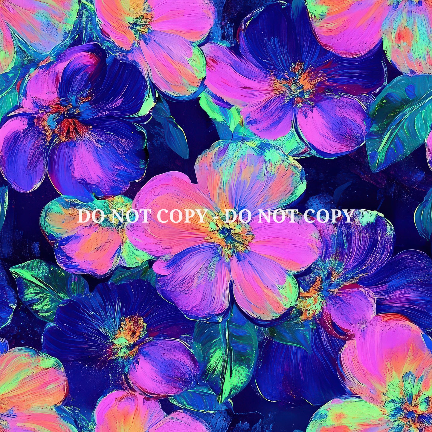 NEON OIL PAINT FLORAL - MULTIPLE VARIATIONS