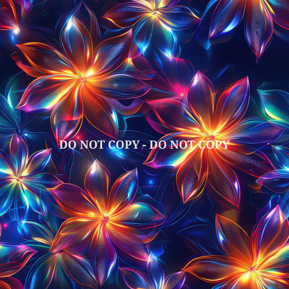HOLOGRAPHIC 3D NEON FLOWERS - MULTIPLE VARIATIONS