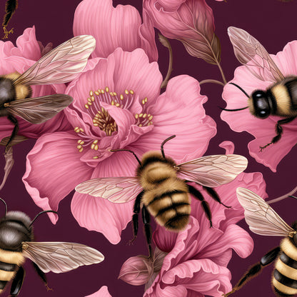 PINK FLORAL HONEYBEE - MULTIPLE VARIATIONS