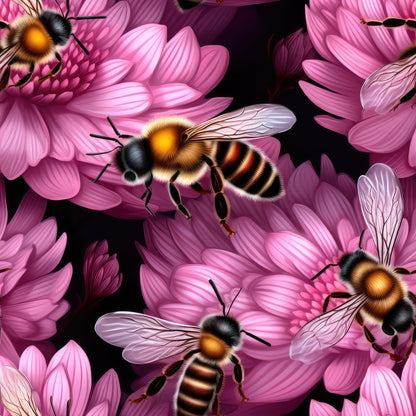 PINK FLORAL HONEYBEE - MULTIPLE VARIATIONS