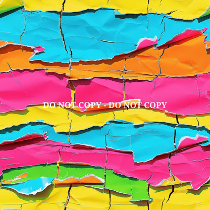 NEON TORN PAPER - MULTIPLE VARIATIONS