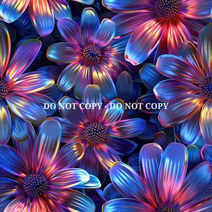HOLOGRAPHIC 3D NEON FLOWERS - MULTIPLE VARIATIONS