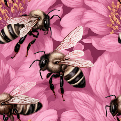 PINK FLORAL HONEYBEE - MULTIPLE VARIATIONS