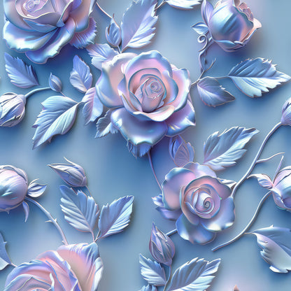 EMBOSSED METALLIC ROSES - MULTIPLE VARIATIONS