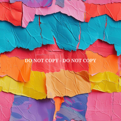NEON TORN PAPER - MULTIPLE VARIATIONS