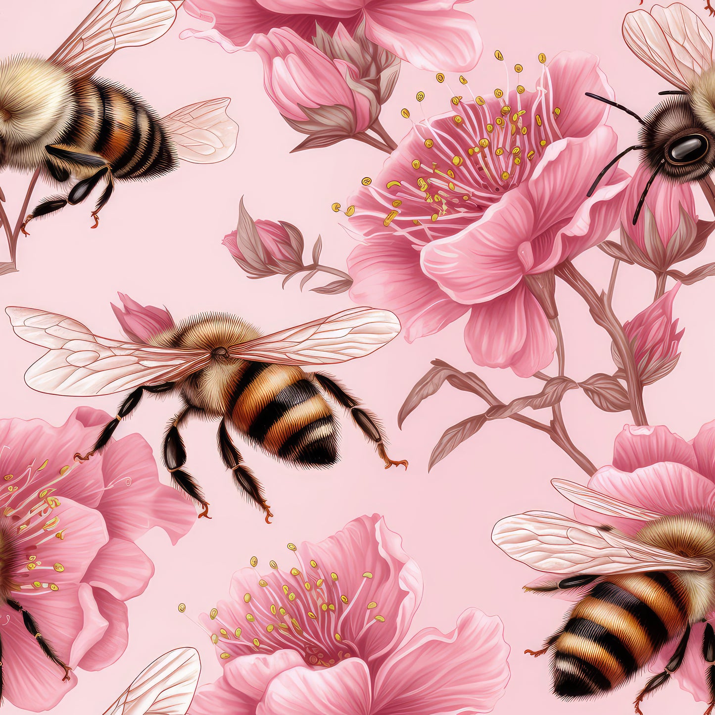 PINK FLORAL HONEYBEE - MULTIPLE VARIATIONS