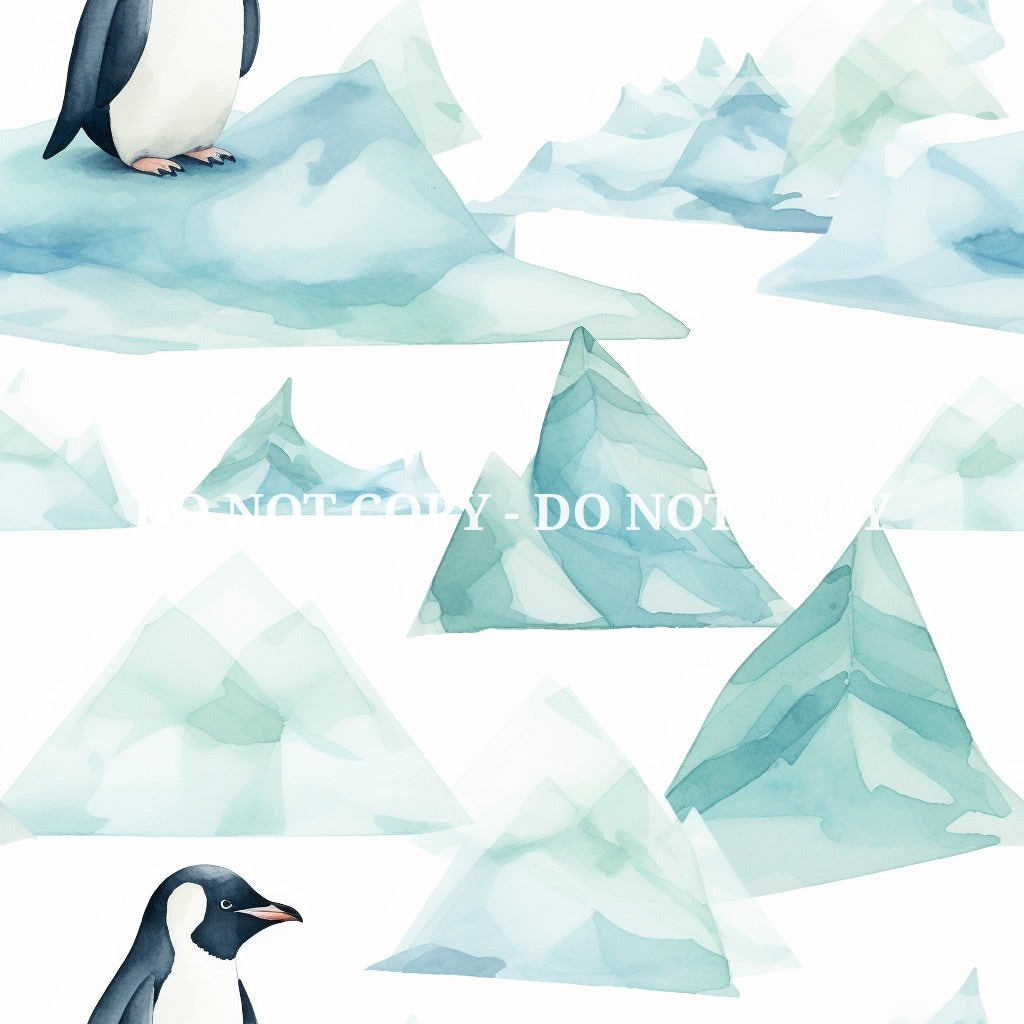 PENGUIN PARTY PATTERN VINYL - MULTIPLE VARIATIONS