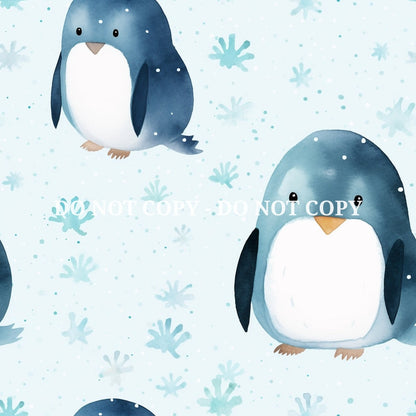 PENGUIN PARTY PATTERN VINYL - MULTIPLE VARIATIONS