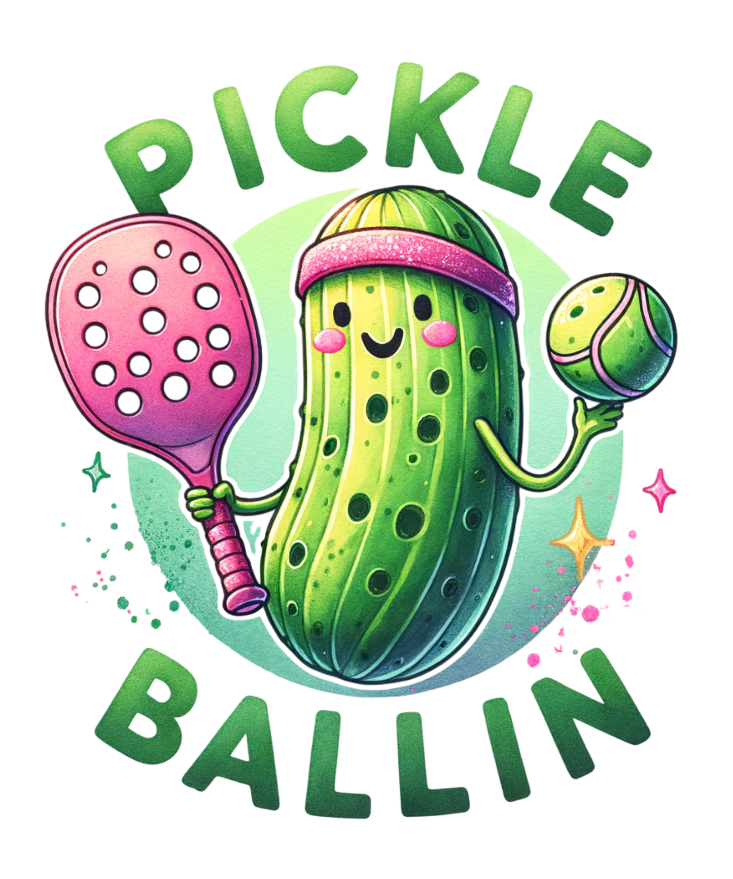 PICKLE BALLIN' - DECAL