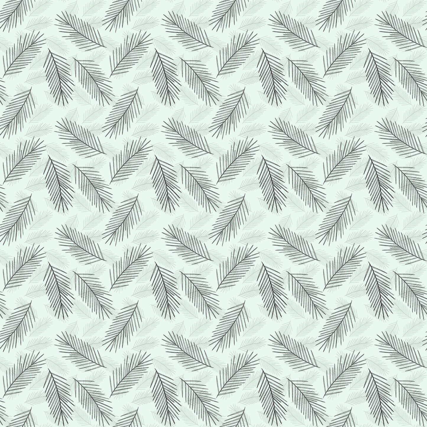 WINTER MINT VINYL - MULTIPLE VARIATIONS - PINE AND FEATHERS DESIGNS