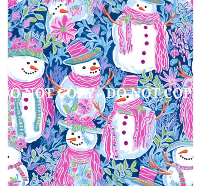 PREPPY CHRISTMAS PATTERN VINYL - MULTIPLE VARIATIONS