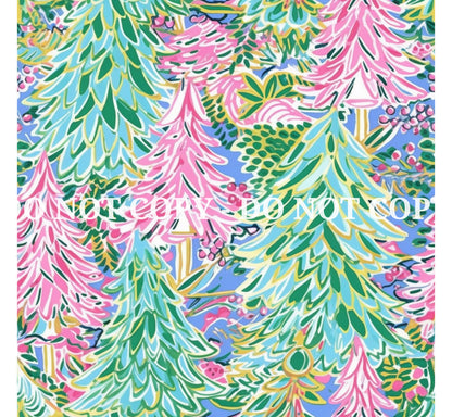 PREPPY CHRISTMAS PATTERN VINYL - MULTIPLE VARIATIONS