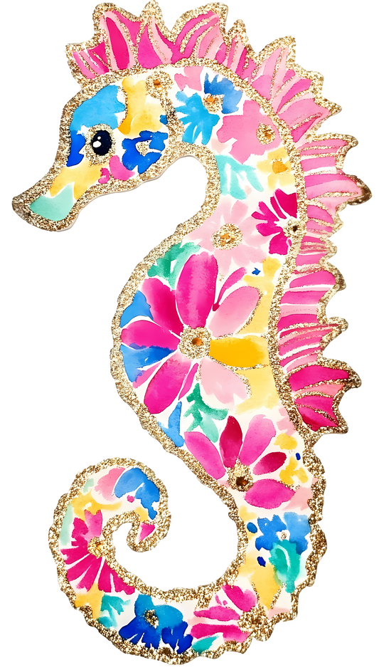 PREPPY SEAHORSE - DECAL