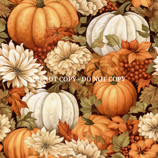 PUMPKIN FLORAL -  MULTIPLE VARIATIONS