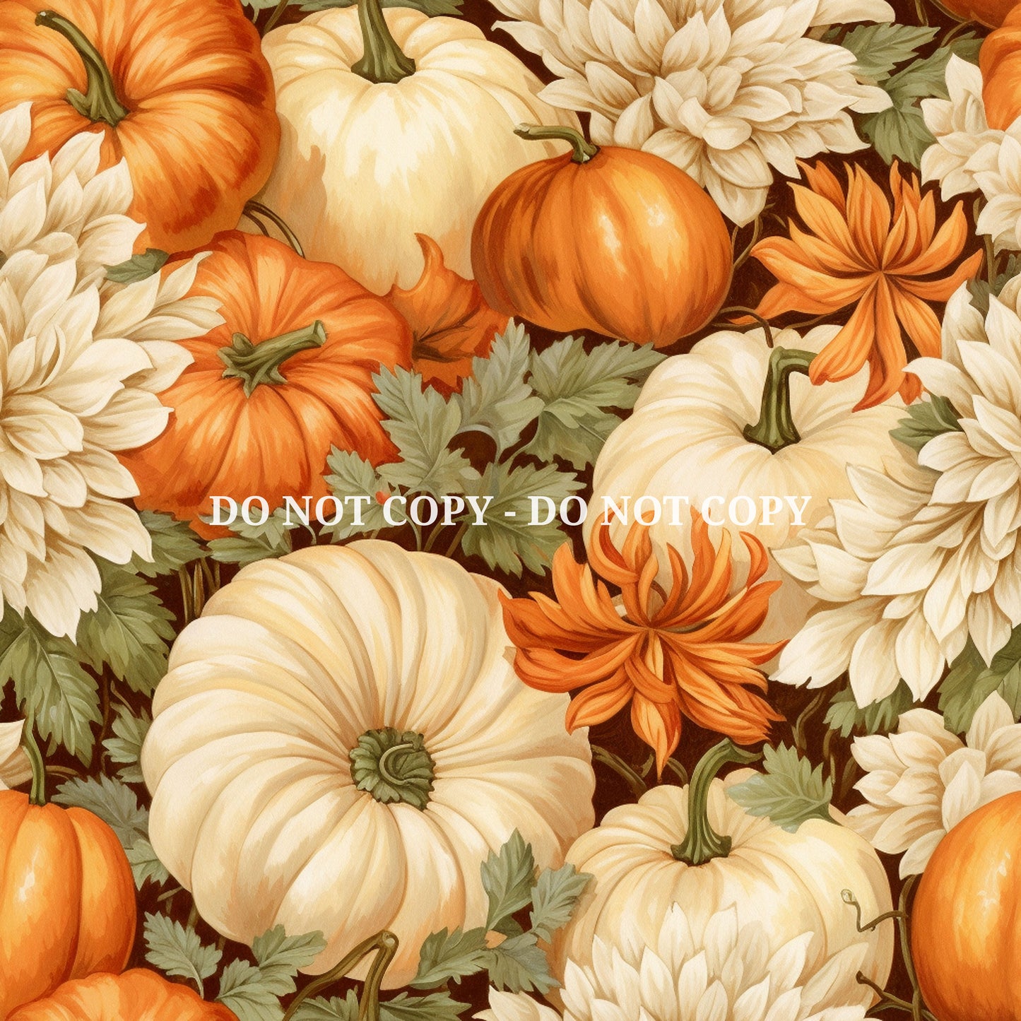PUMPKIN FLORAL -  MULTIPLE VARIATIONS
