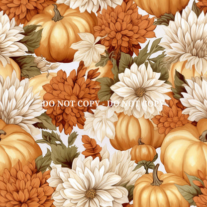 PUMPKIN FLORAL -  MULTIPLE VARIATIONS