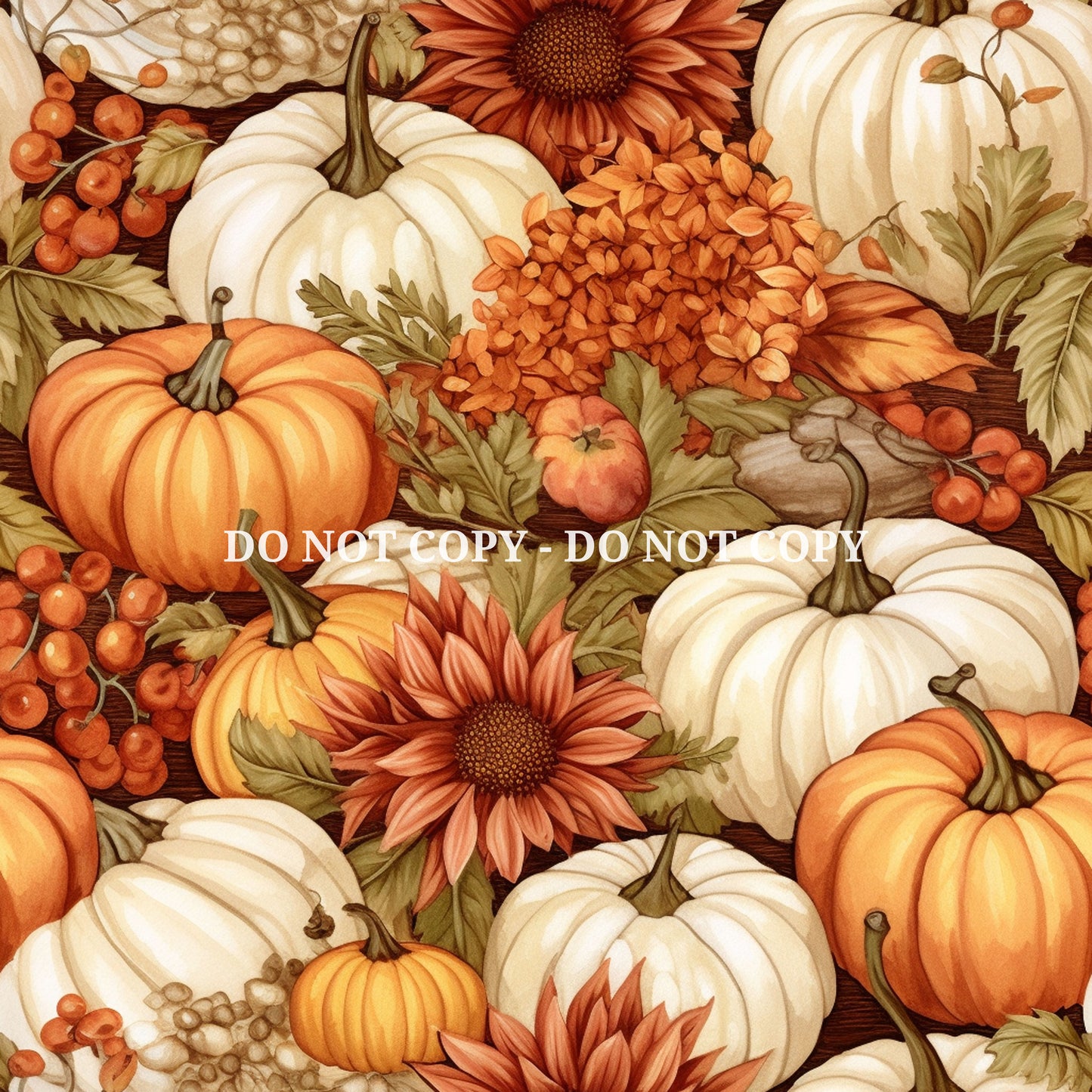 PUMPKIN FLORAL -  MULTIPLE VARIATIONS