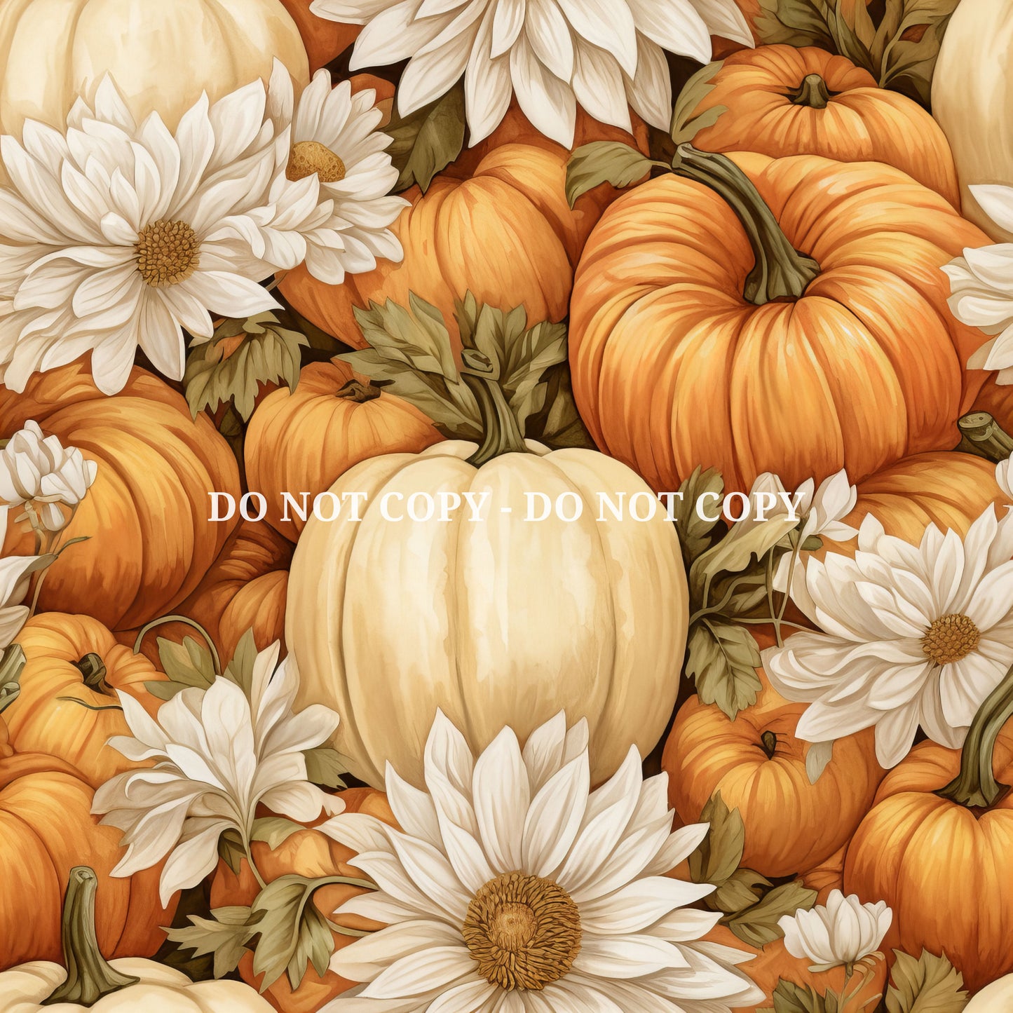 PUMPKIN FLORAL -  MULTIPLE VARIATIONS