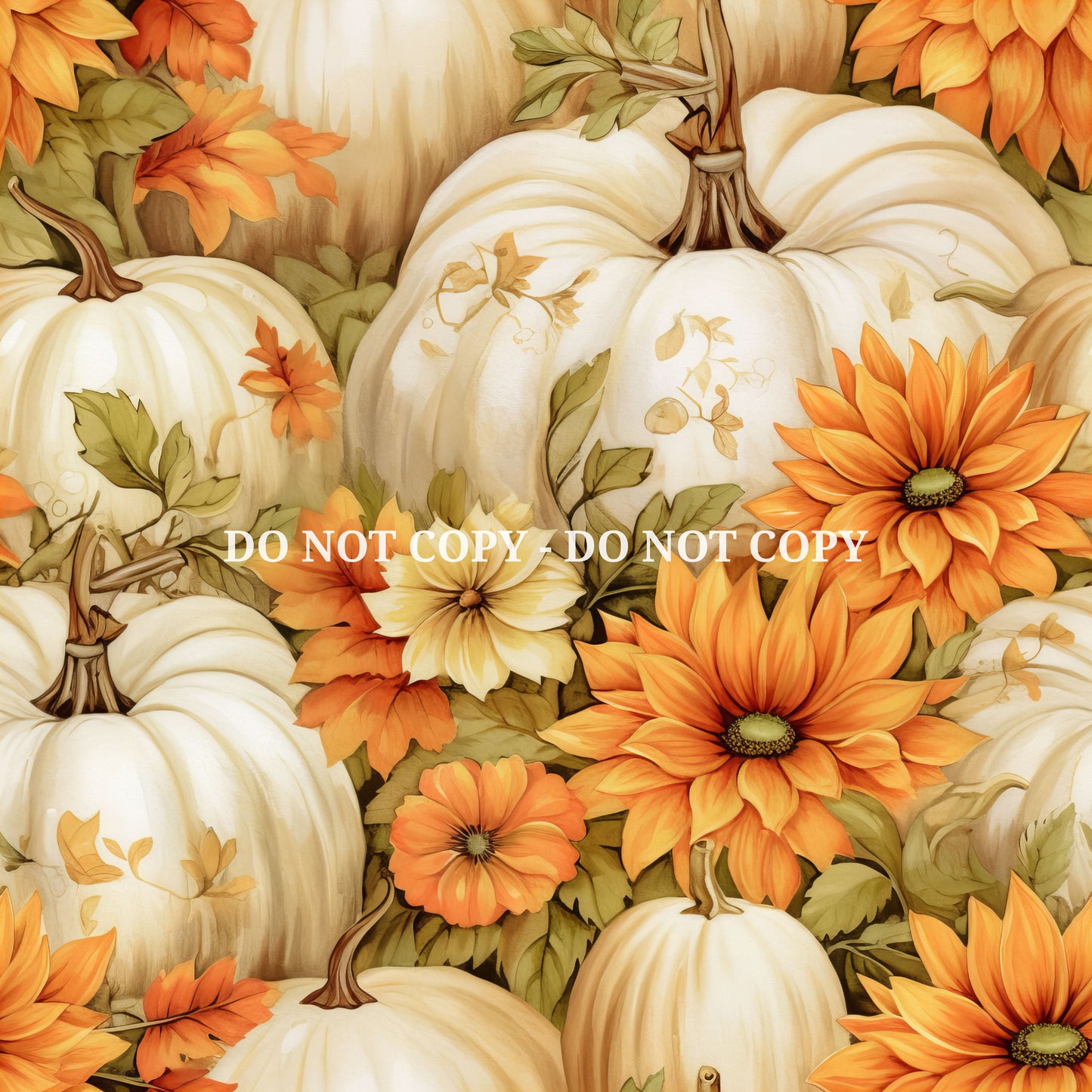 PUMPKIN FLORAL -  MULTIPLE VARIATIONS