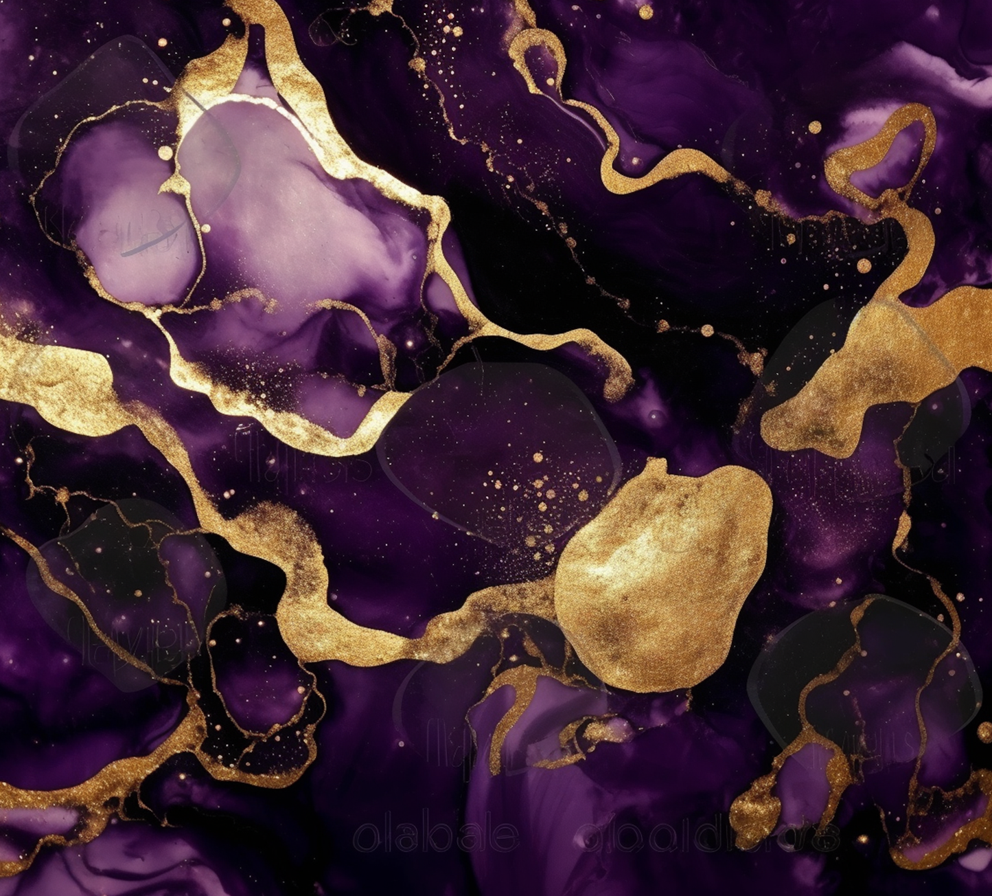 PURPLE AND GOLD INKS 131