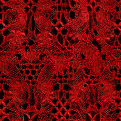 RED LACE PATTERN VINYL  - MULTIPLE VARIATIONS