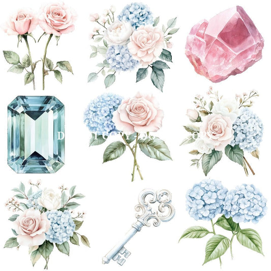 SHE IS LIBRA FLORAL - FLAIR SHEET