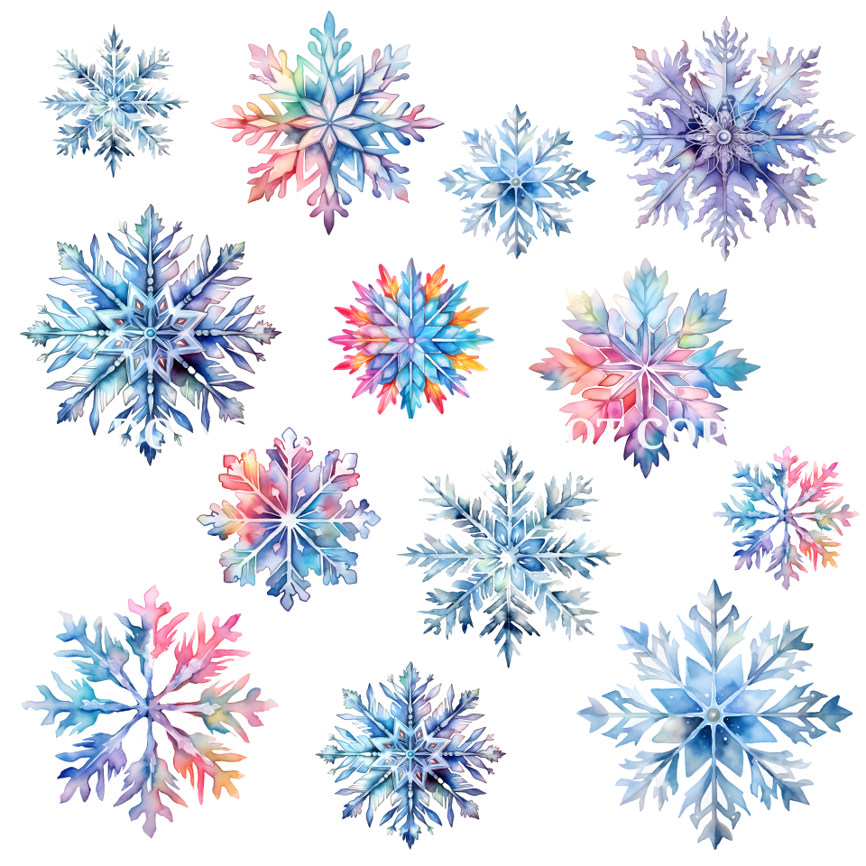 SNOWFLAKES FLAIR SHEET