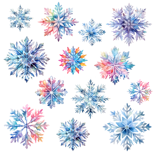 SNOWFLAKES FLAIR SHEET