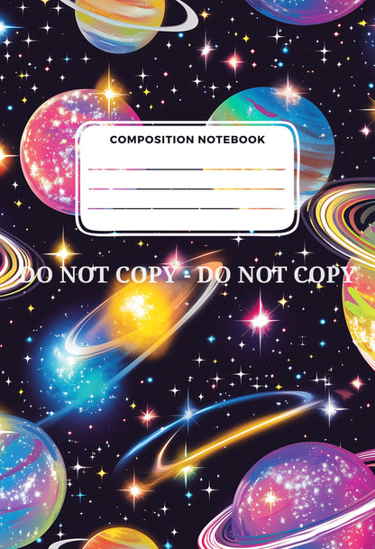 COMPOSITION NOTEBOOK COVERS - FRONT AND BACK - MULTIPLE VARIATIONS