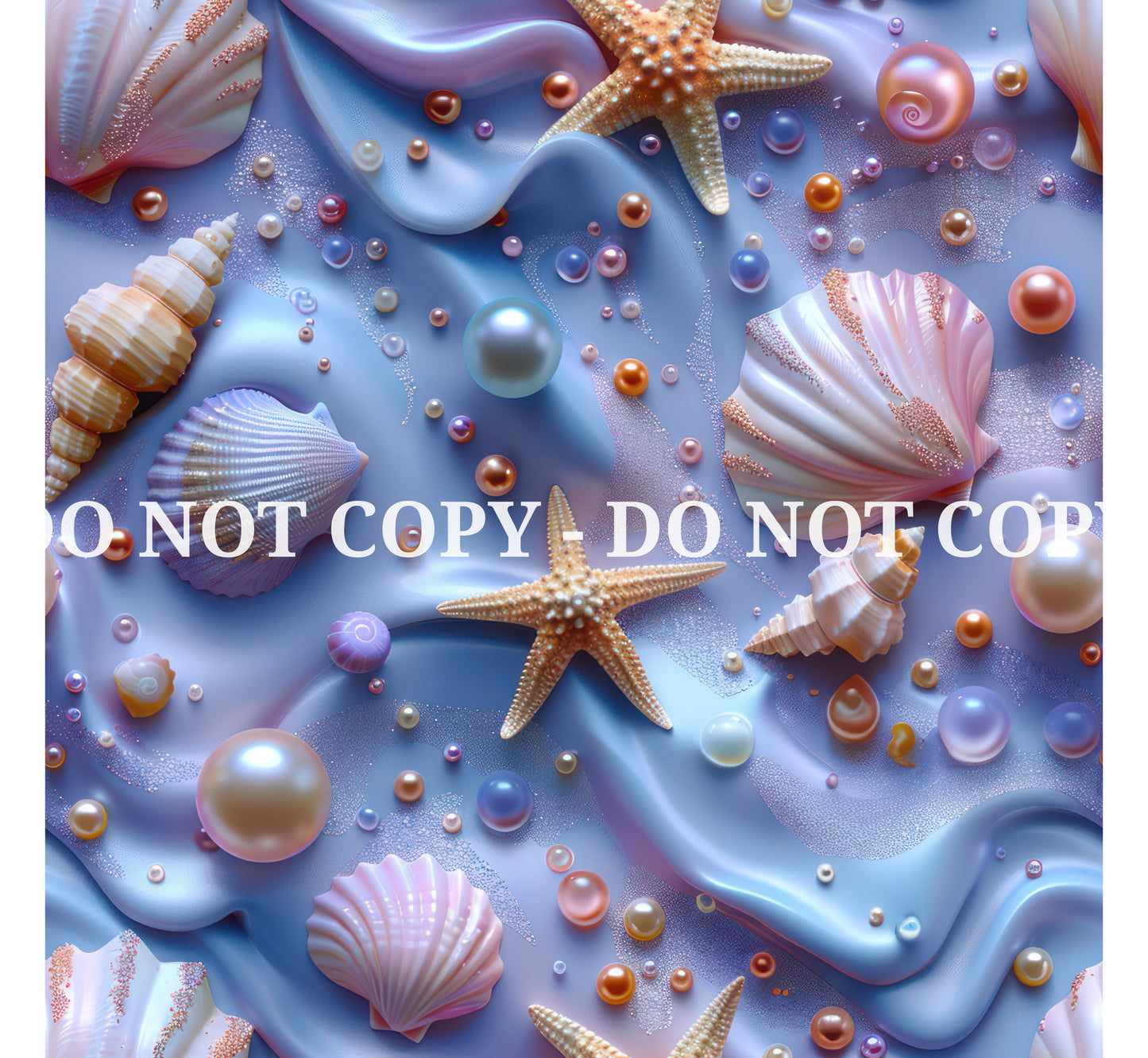 FANTASY SEASHELLS PATTERN VINYL - MULTIPLE VARIATIONS