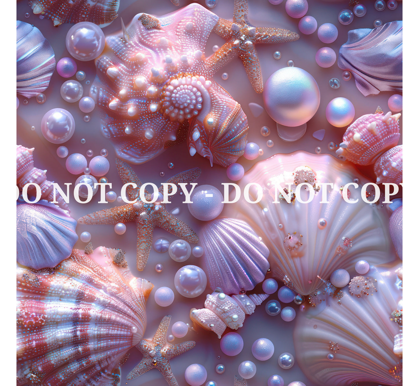 FANTASY SEASHELLS PATTERN VINYL - MULTIPLE VARIATIONS