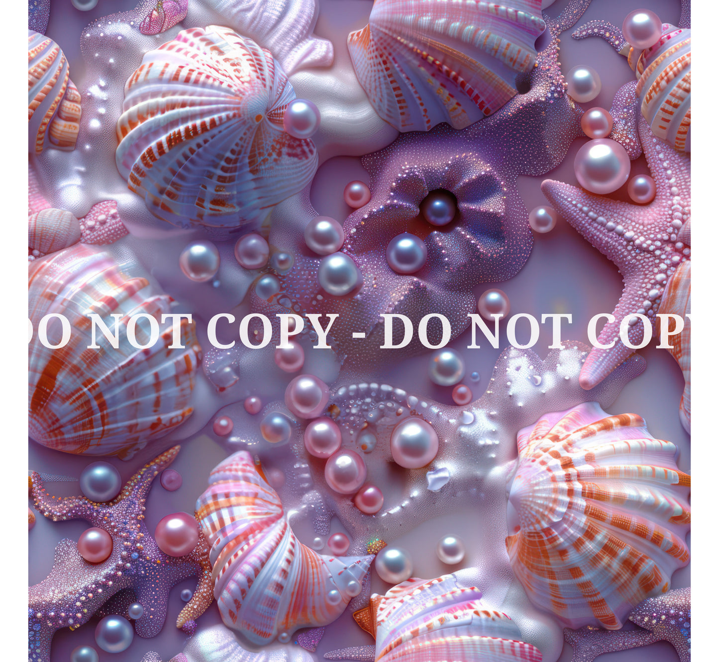 FANTASY SEASHELLS PATTERN VINYL - MULTIPLE VARIATIONS