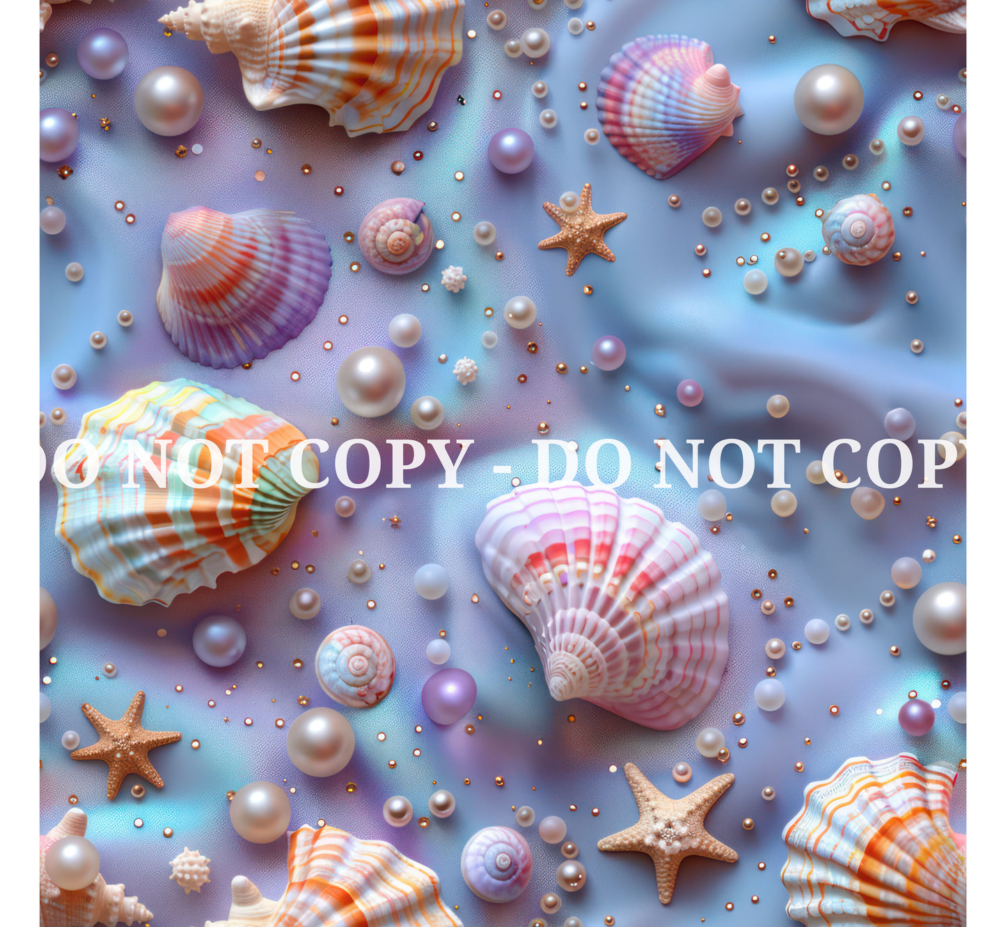 FANTASY SEASHELLS PATTERN VINYL - MULTIPLE VARIATIONS