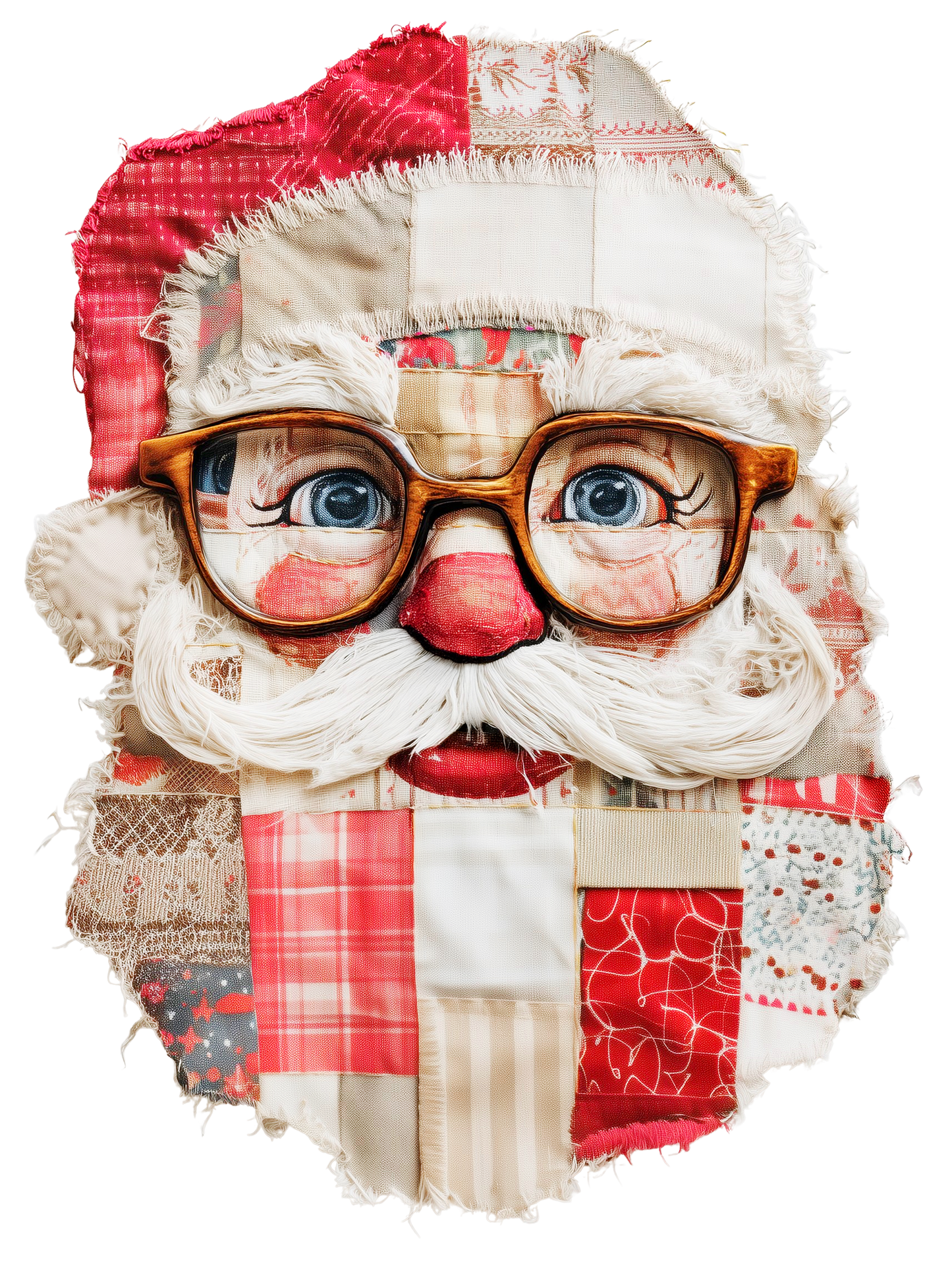 SANTA PATCHWORK - DECAL