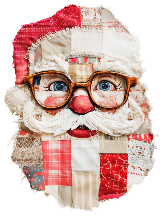 SANTA PATCHWORK - DECAL