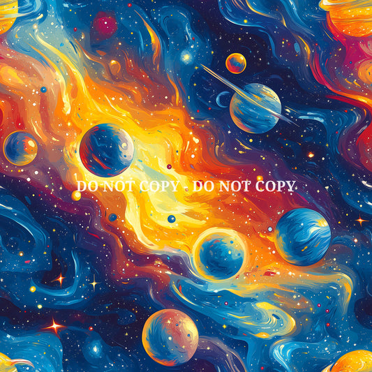 PLANET GALAXY PATTERN VINYL - MULTIPLE VARIATIONS