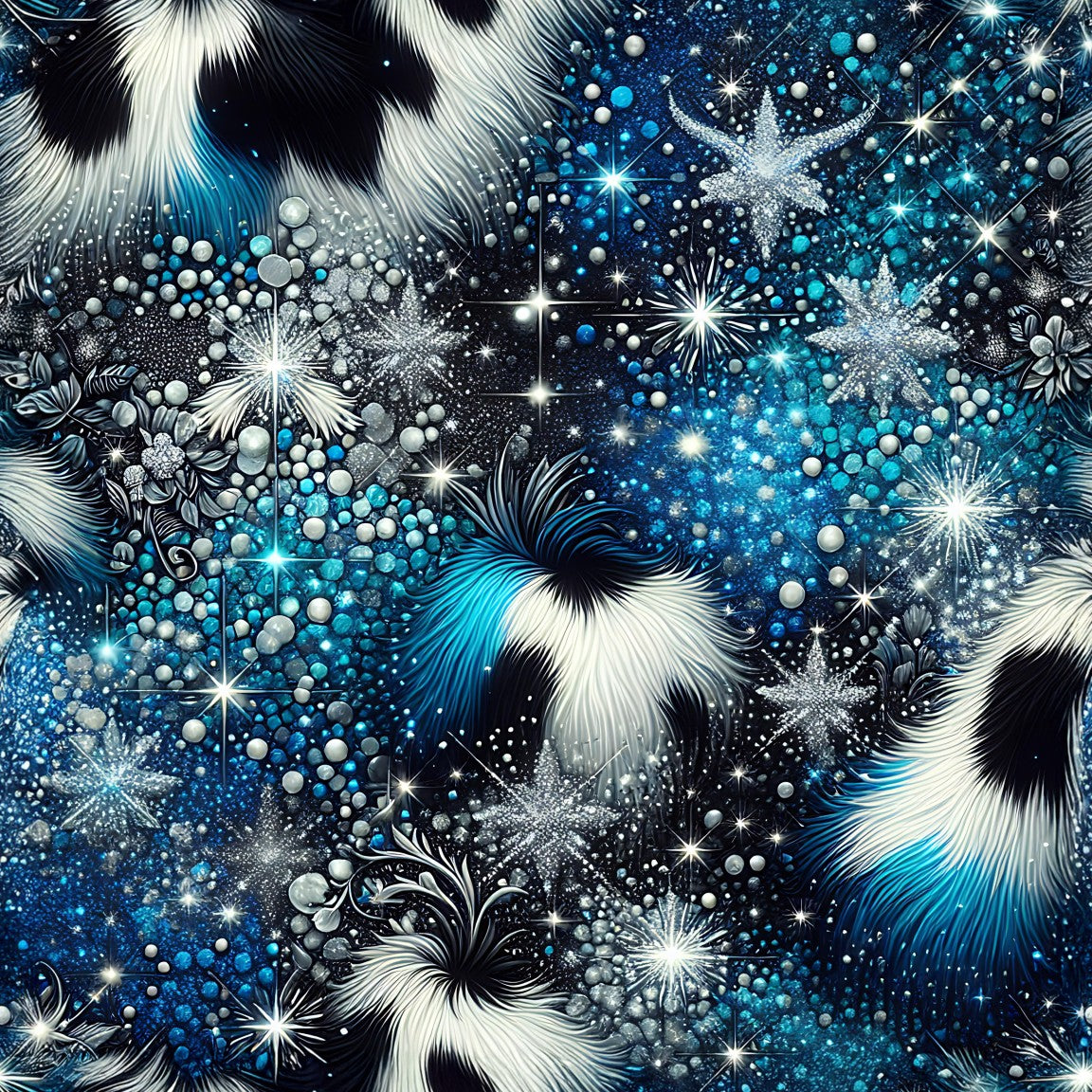 GLITTER COW PRINT - MULTIPLE VARIATIONS