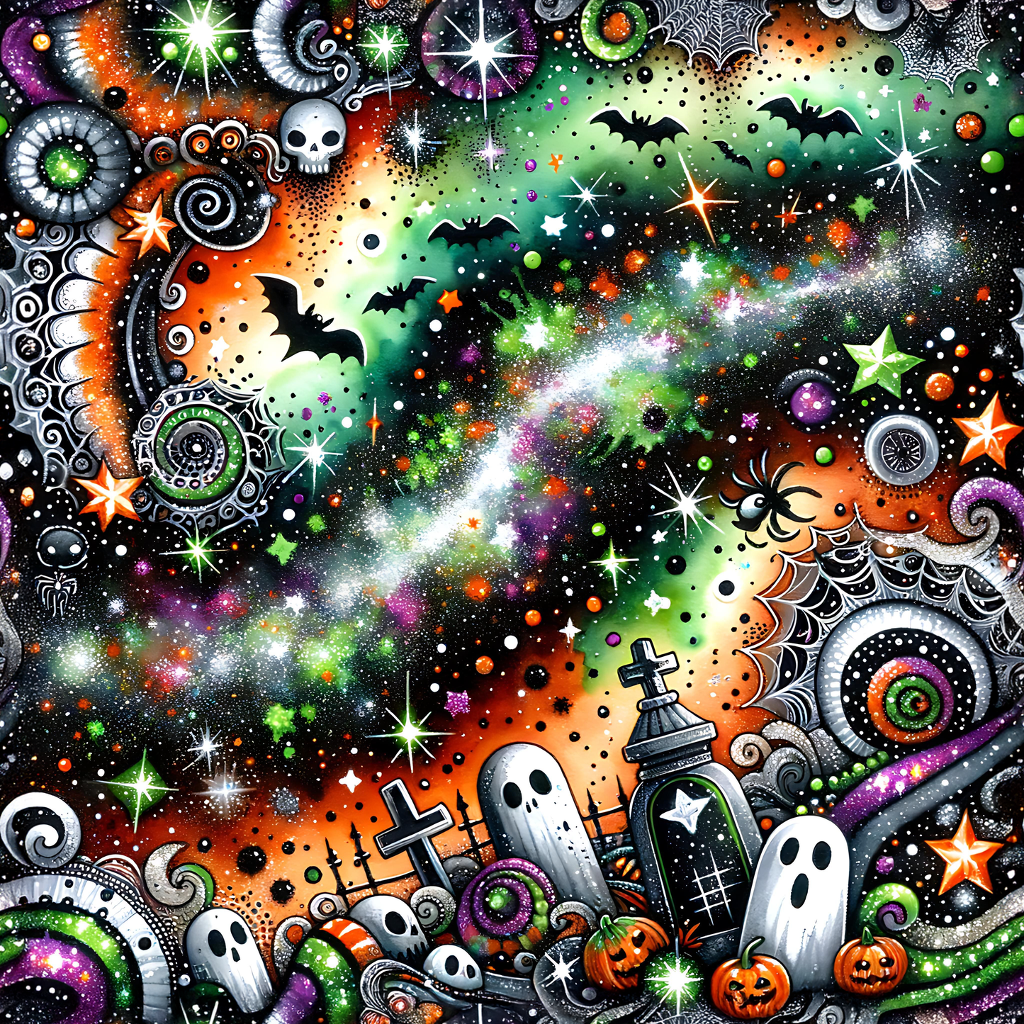 HALLOWEEN DOODLES - MULTIPLE VARIATIONS