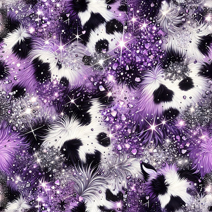 GLITTER COW PRINT - MULTIPLE VARIATIONS