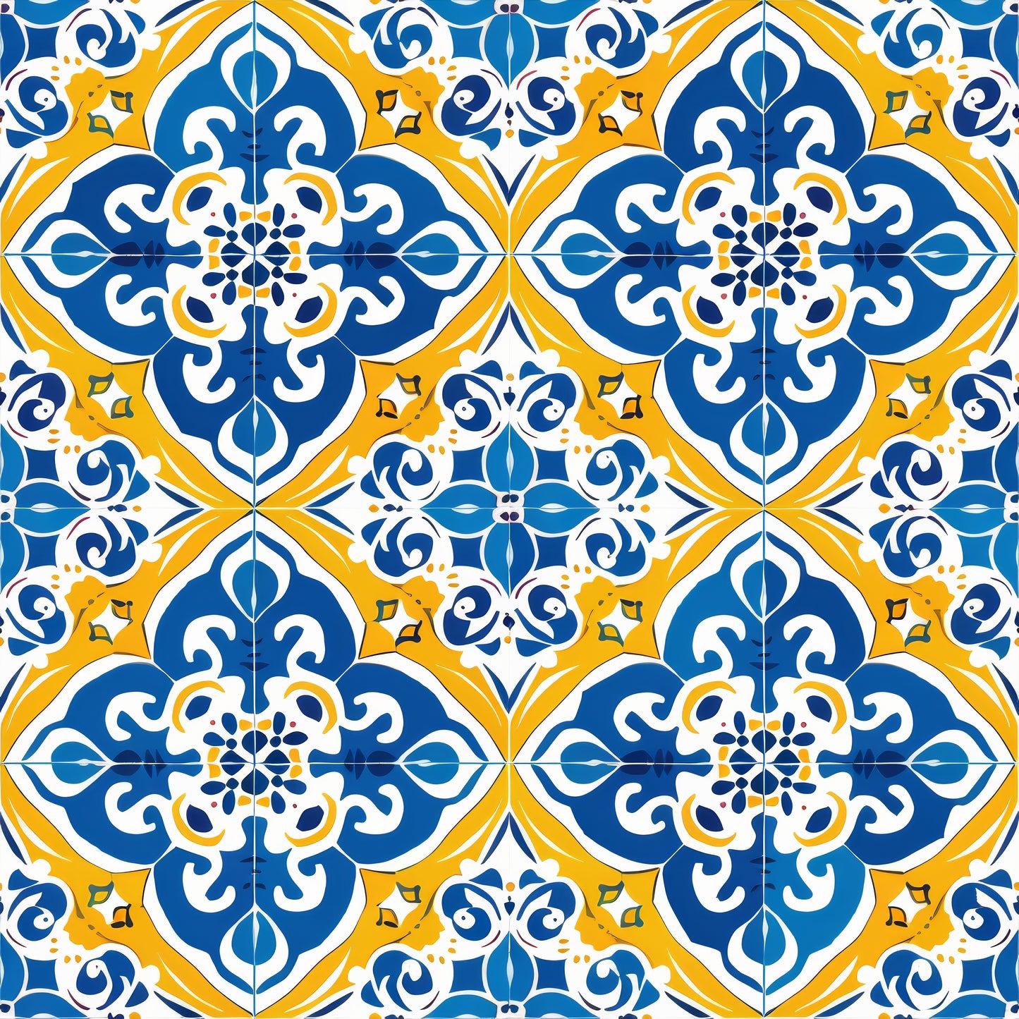 SPANISH TILES VINYL - MULTIPLE VARIATIONS