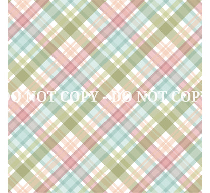 SPRING PLAID PATTERN VINYL - MULTIPLE VARIATIONS