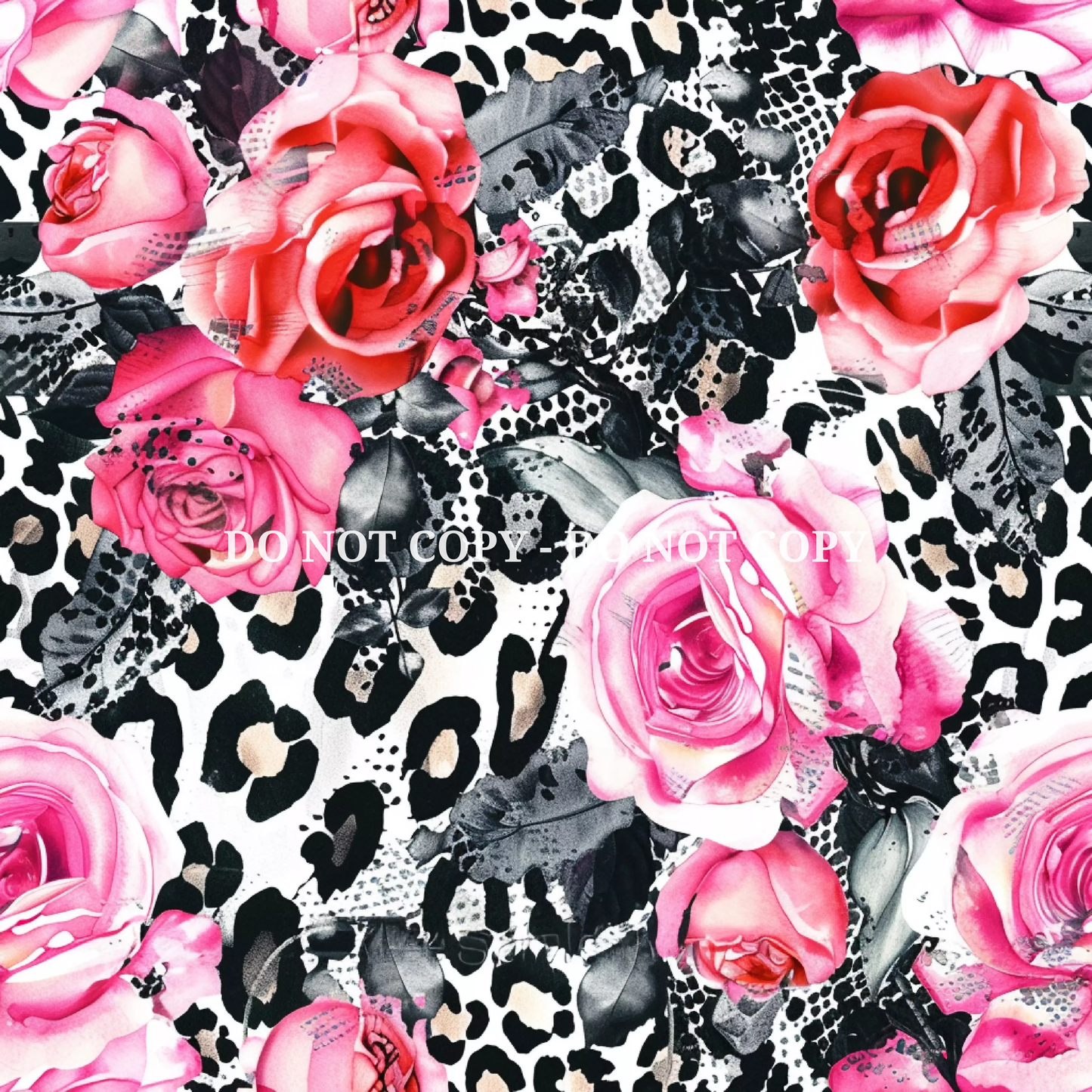 ROSES AND LEOPARD - MULTIPLE VARIATIONS