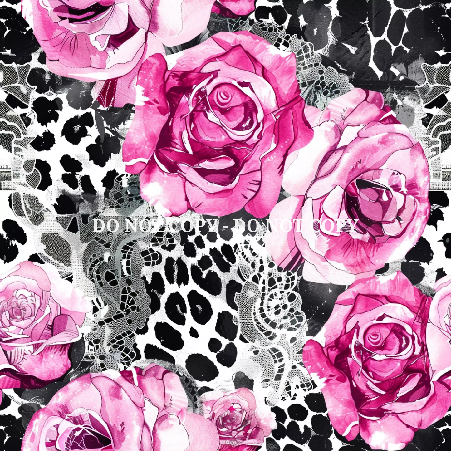 ROSES AND LEOPARD - MULTIPLE VARIATIONS