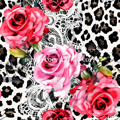 ROSES AND LEOPARD - MULTIPLE VARIATIONS