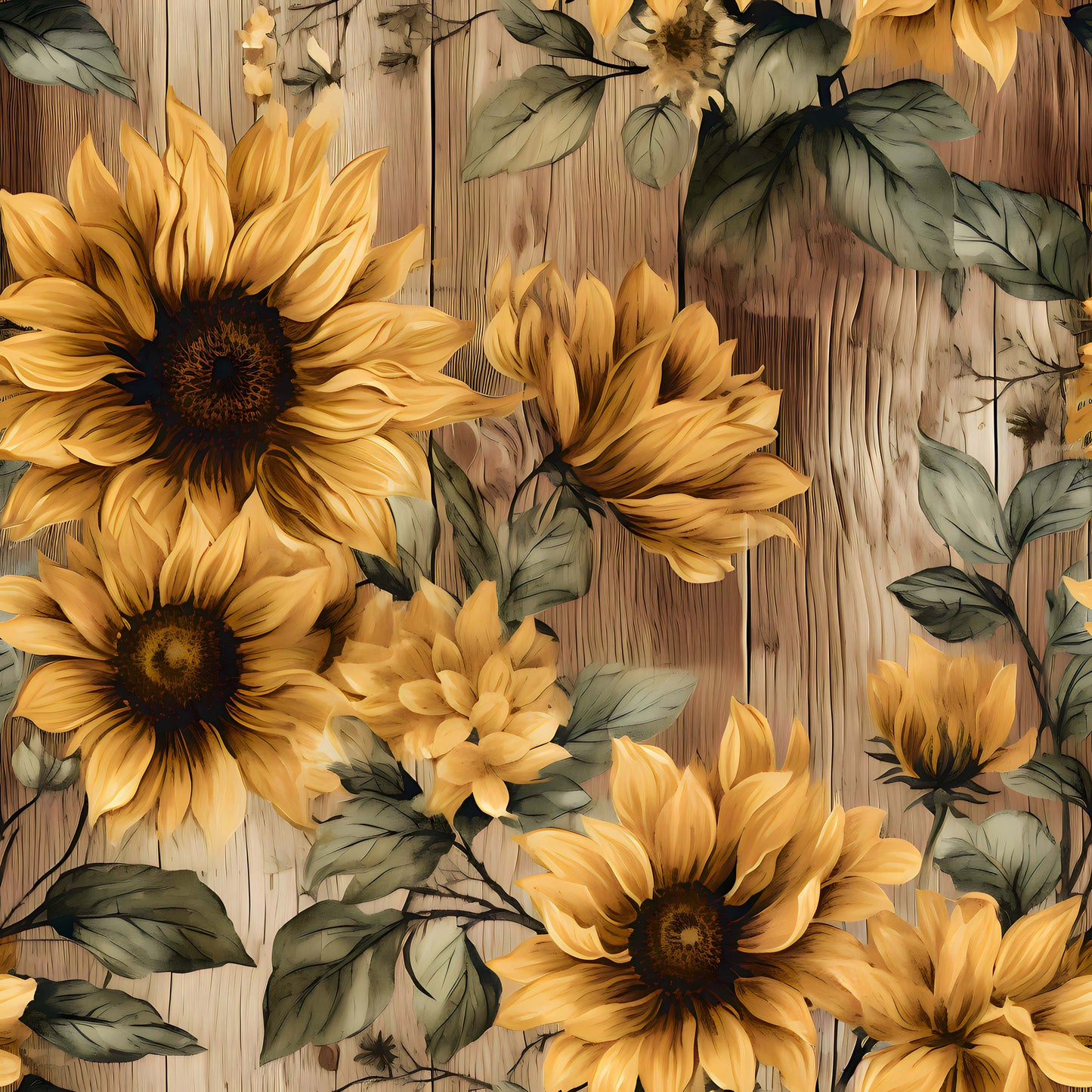 SUNFLOWER WOOD -  MULTIPLE VARIATIONS