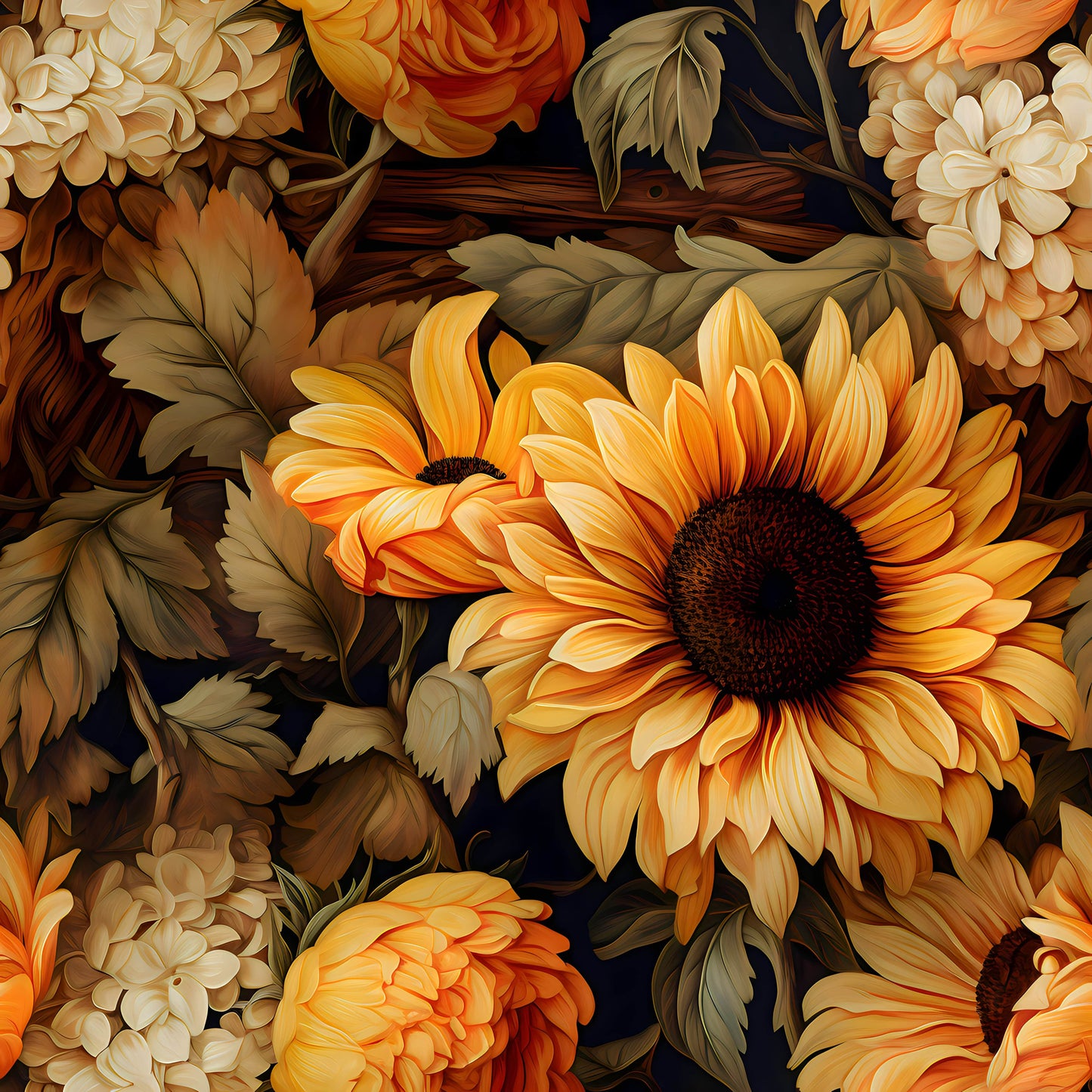 SUNFLOWER WOOD -  MULTIPLE VARIATIONS