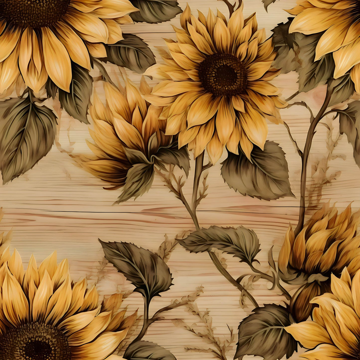 SUNFLOWER WOOD -  MULTIPLE VARIATIONS