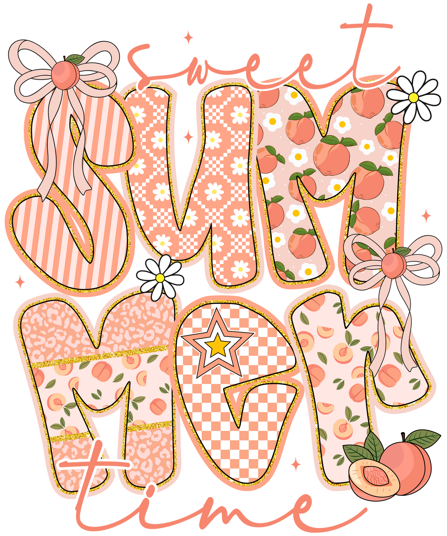 SWEET SUMMERTIME PEACH  - DECAL