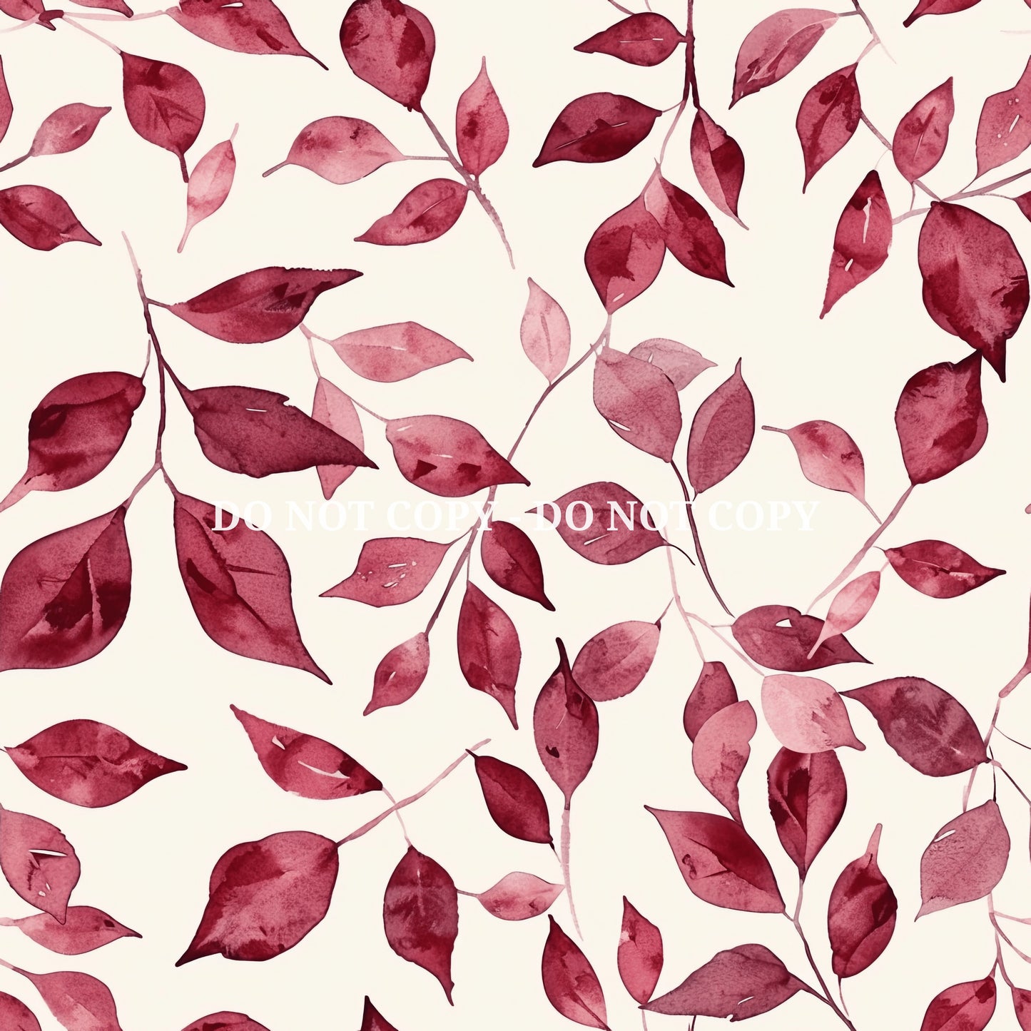 BURGUNDY AUTUMN PATTERN VINYL - MULTIPLE VARIATIONS